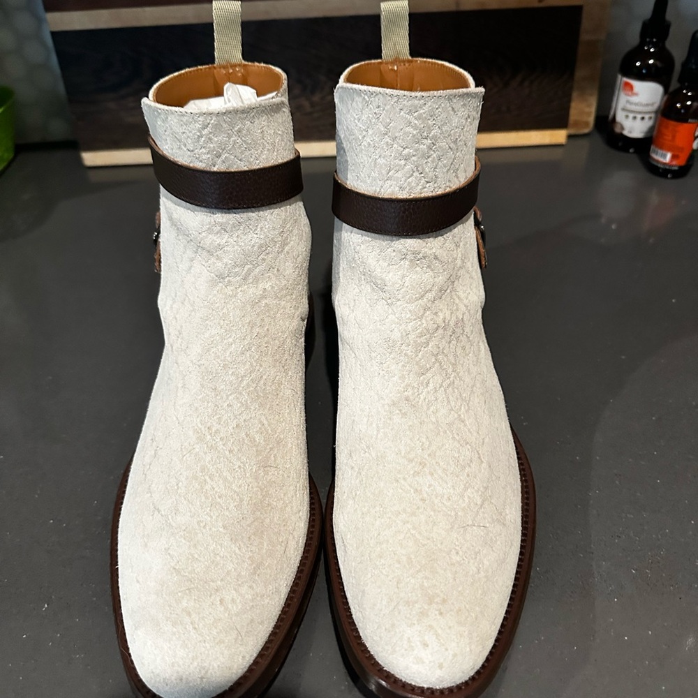 TAFT Men’s Size 8 Jodhpur Boots In Cream Color